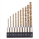 1-4'' Bits Saplı Hss Matkap Uçu Seti 10'Lu