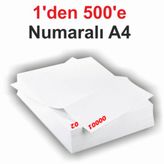 1 Den 500 E Numaralı A4 Fotokopi Kağıdı