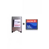 1 Gb Cf Kart Compact Flash + Pcmcia Cf Adaptor