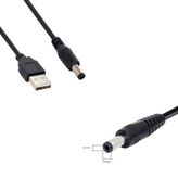 1 metre usb 5.5 mm 2.5 mm kablo