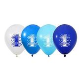 1 Yaş Fırst Bırthday Stars Boy Baskılı Balon 10 lu