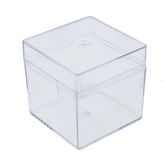 10 Adet 5x5cm Kapaklı Mika Kutu