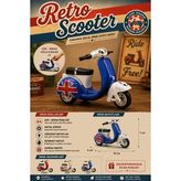 10 cm Maket Scooter Metal Retro Tasarımlı Oyuncak Motor