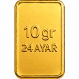 10 gr 24 Ayar Külçe Altın