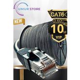10 Metre Internet Kablosu/Ftp 0,60Mm Cat6 23Awg/İki Kat Korumalı/Ethernet Kablosu 10 Metre/İç Dış Mekan Uyumlu