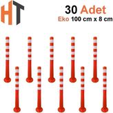 100 cm Eko, Trafik Delinatörü (100 x 8 Cm) 30 Adet