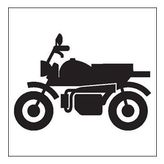100 cm Motorsiklet Folyo Sticker