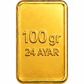 100 gr 24 Ayar Külçe Altın