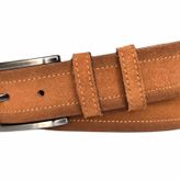 %100 Hakiki Deri Süet Taba Kemer 4 cm