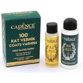 100 Kat Vernik Seti, 120 Ml-70 Ml, Şeffaf, Akrilik Boya