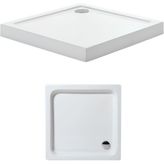 100 x 100 Kare Monoblok Duş Teknesi H:10 cm