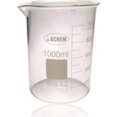 1000ML Cam Beher Kısa Form - Çok Renkli