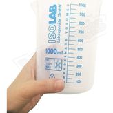 1000ML Ölçü Kabı Beher Mavi Skala - Şeffaf