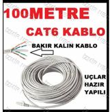 100M METRE ETHERNET CAT6 LAN PATCH İNTERNET KABLOSU NETWORK AĞ