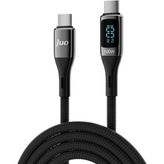 100W 5A Qc4.0 Dijital LED Ekranlı E-Mark Çipli USB Pd Type-C Hızlı Şarj ve Data Kablosu 1 Metre