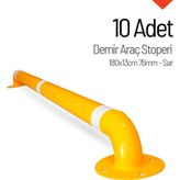 10'lu Demir Araç Stoperi Seti 180x13cm 76mm