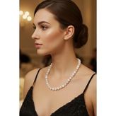 10mm Beyaz Selenit Kolye 340-2