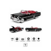 1:18 1958 Chevy Impala Siyah Diecast Model Klasik Araba