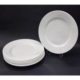 12 Adet Beyaz Melamin Tatlı,pasta Tabağı 17CM Sığ Tabak Günlük Kullanım Için Hesaplı Kase - 1 Adet