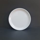 12 Adet Kırılmaz Melamin Düz Tatlı & Yemek Servis Tabağı 21 cm - Beyaz