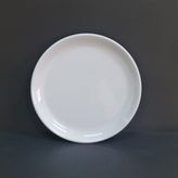 12 Adet Kırılmaz Melamin Düz Tatlı & Yemek Servis Tabağı 25 cm - Beyaz