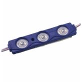 12 Volt 1.2 Watt 3’lü Mercekli 2835 Modül Led Mavi - 10 Adet