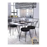 120* 60 Yemek Masa Takımı Mutfak Masası Cafe Masası 4 Adet Yıldız Sandalye 1 Adet Masa