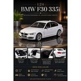 1:24 BMW F30 335i Beyaz Diecast Metal Model Araba Açılır Kapı ve Kaput