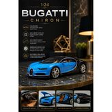 1:24 Chiron Mavi Metal Model Araba Diecast Açılabilir Kapı