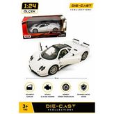 1:24 Pagani Zonda C12 Beyaz Metal Model Araba Diecast Koleksiyon