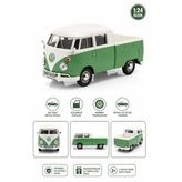 1:24 Volkswagen Type 2 (T1) Double Cab Pickup Diecast Metal Model Araba
