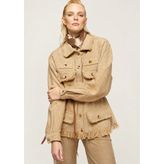 124K11019 Yeşim Özcan Ceket - Camel - 4 Drop