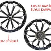 125Cg Ön-Arka Jant Örümcek Siyah