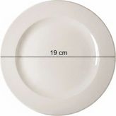 12'li Tuna Pasta Tabağı (Yanaklı) 19CM Krem Rinart - 225 ml