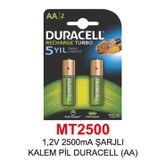 1,2V 2500Ma Şarjlı Kalem Pil Duracell (Aa)