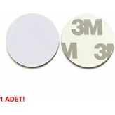 13.56MHZ 25MM Para Tip Nfc Rfid Etiket NTAG215 Manyetik Sticker Proximity Göstergeç Kart Kapı Geçiş