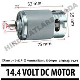 14.4 Volt Şarjlı Matkap Motoru