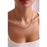 14 Ayar Altın Hasır Zincir Kolye 4 mm