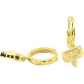 14 Ayar Altın Tasarım Küpe - 0183074