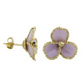 14 Ayar Altın Tasarım Küpe - 0200427