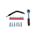 1/4” Bits Uçlu Lokma Anahtar Takımı (17 Parça)
