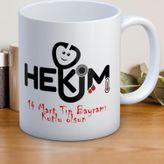 14 Mart Tıp Bayramı Hekim Baskılı Kupa Bardak
