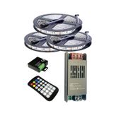 15 Metre 12v 60 Ledli Rgb Dış Mekan Silikonlu Şerit Led 16,5a Slim Trafo 24 A Rf Led Kontrol Üniteli
