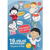 16 Dilde Merhaba - Boyama Kitabı - Doğan Kitap