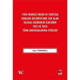 1789 Fransız İnsan ve Yurttaş Hakları Bildirisi'nde Yer Alan Ulusal Egemenlik İlkesinin 1921 ve 1...