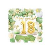 18 Yaş Küf Yeşilli Zincir Balon Set