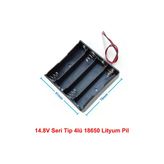 18650 Pil Yuvası 4x Seri