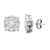 2.10 Ct. Modern Tasarım Coronet Tektaş Küpe