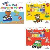 2 - 4 Yaş Boyama Kitabı 3'lü Set