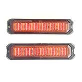 2 Adet 6 Ledli Turuncu-Turuncu Çakar Lamba 12-24 Volt